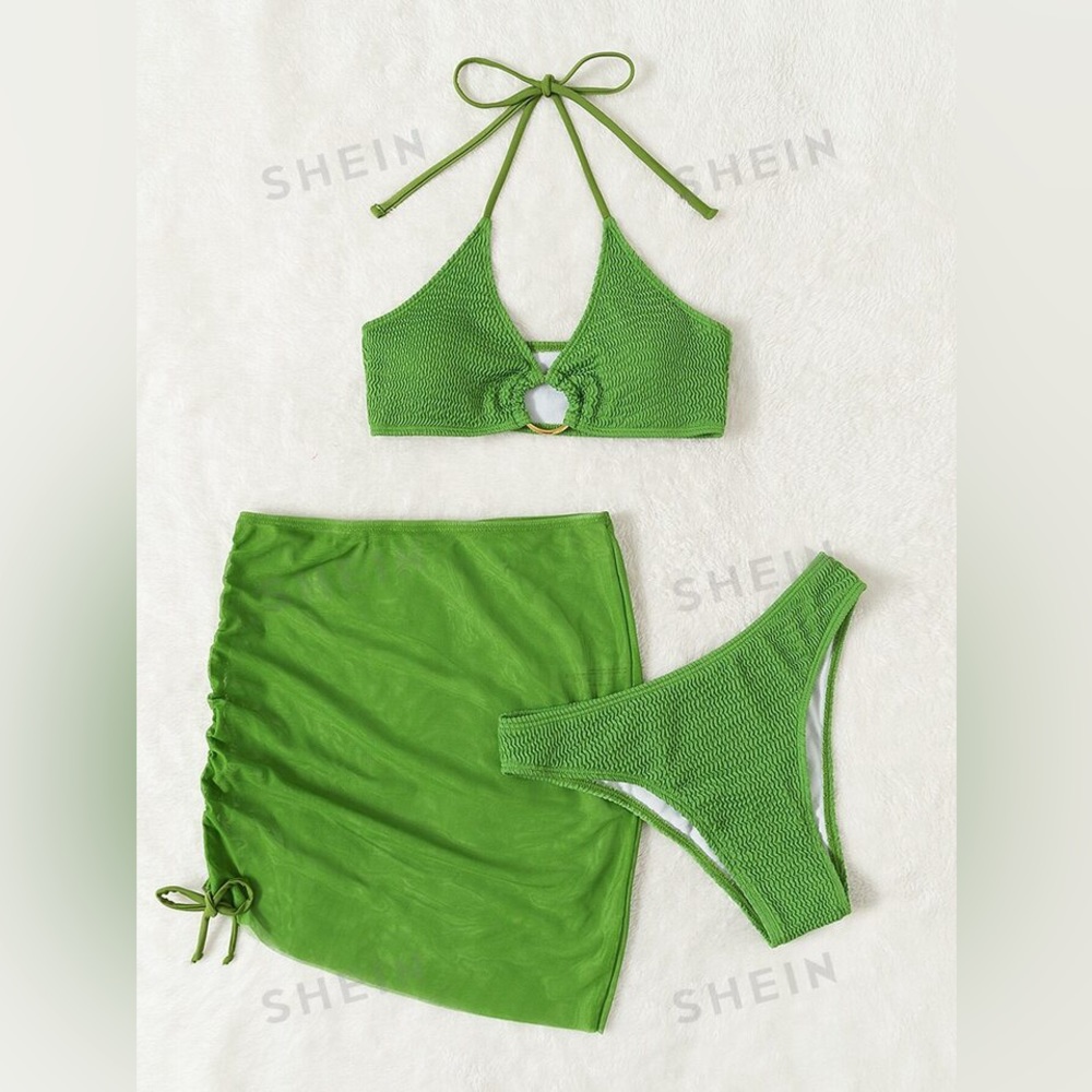 O Ring Shein Halter Bikini Size L